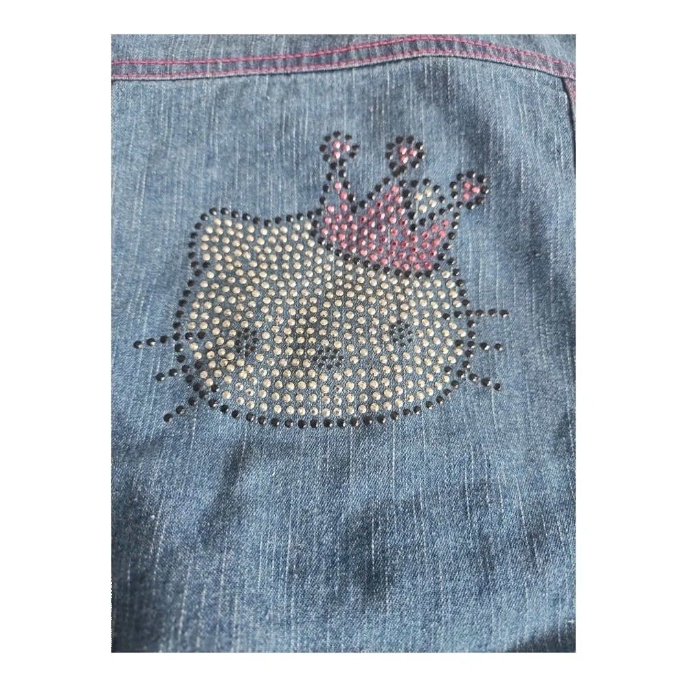 Hello Kitty Girls Denim Jacket with Pink Lining 5